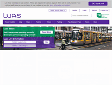 Tablet Screenshot of luas.ie